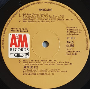 Lee, Arthur (Love)- Vindicator