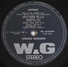 Load image into Gallery viewer, Giorgio Moroder - Giorgio
