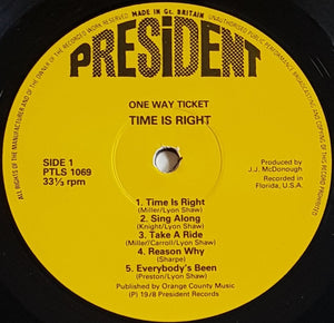 One Way Ticket - Time Is Right