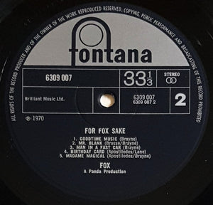 Fox (UK) - For Fox Sake