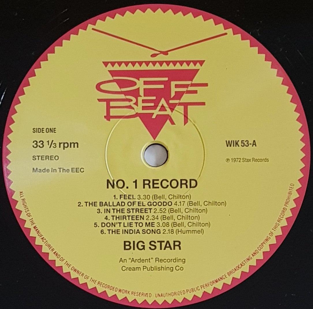 Big Star - #1 Record – Vicious Sloth Collectables