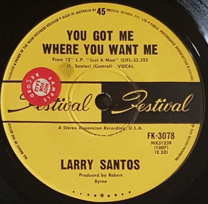 Santos, Larry - You Got Me Where You Want Me