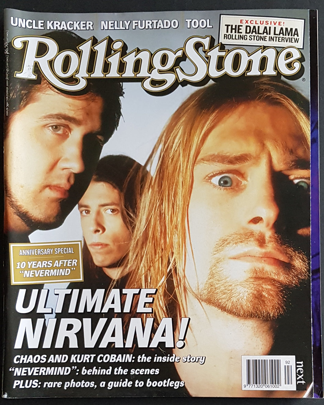 Nirvana - Rolling Stone Issue 592 October 2001