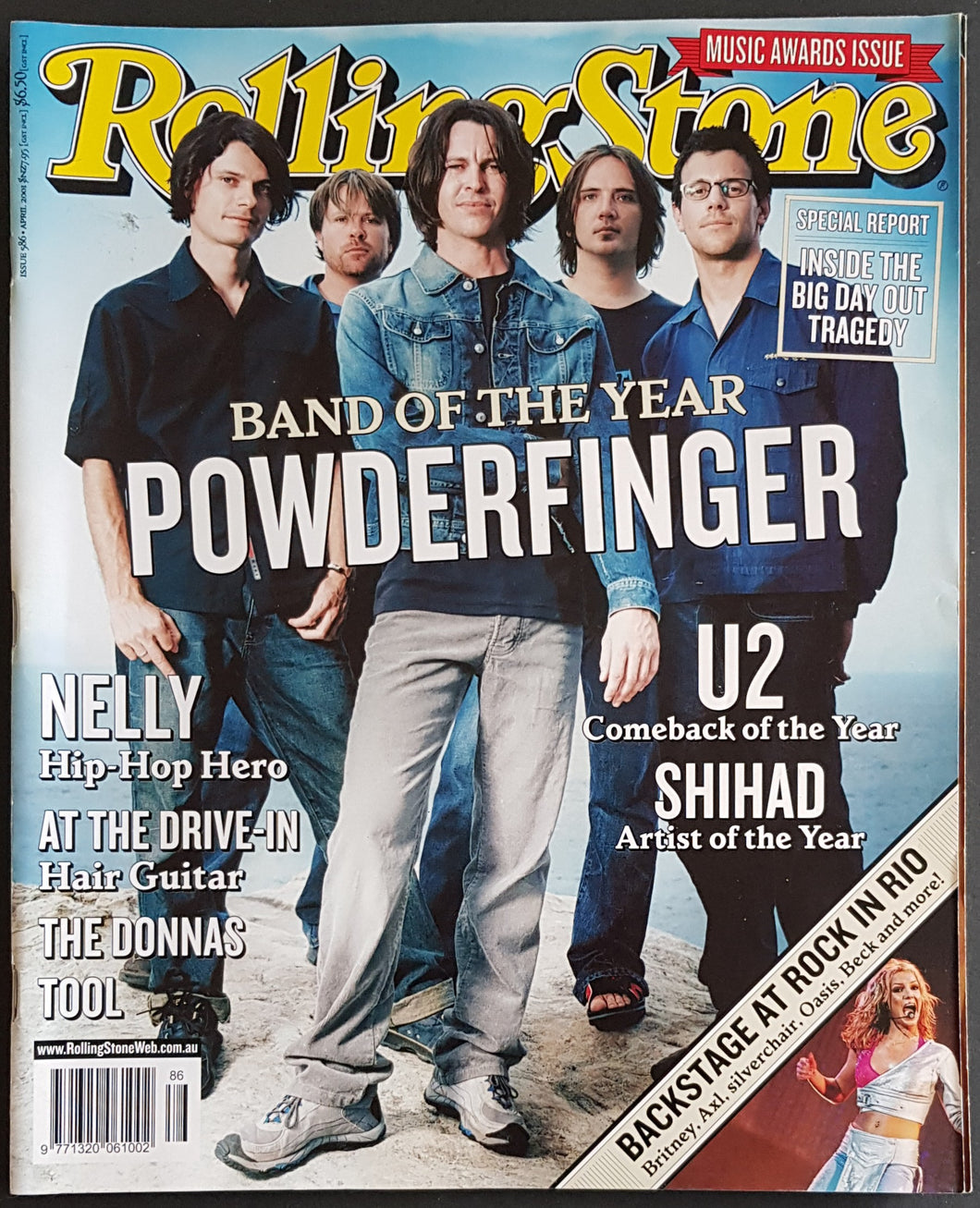 Powderfinger - Rolling Stone Issue 586 April 2001