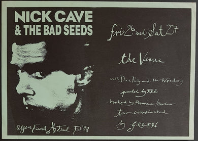 Nick Cave & The Bad Seeds - Your Funeral My Trial...Feb'88