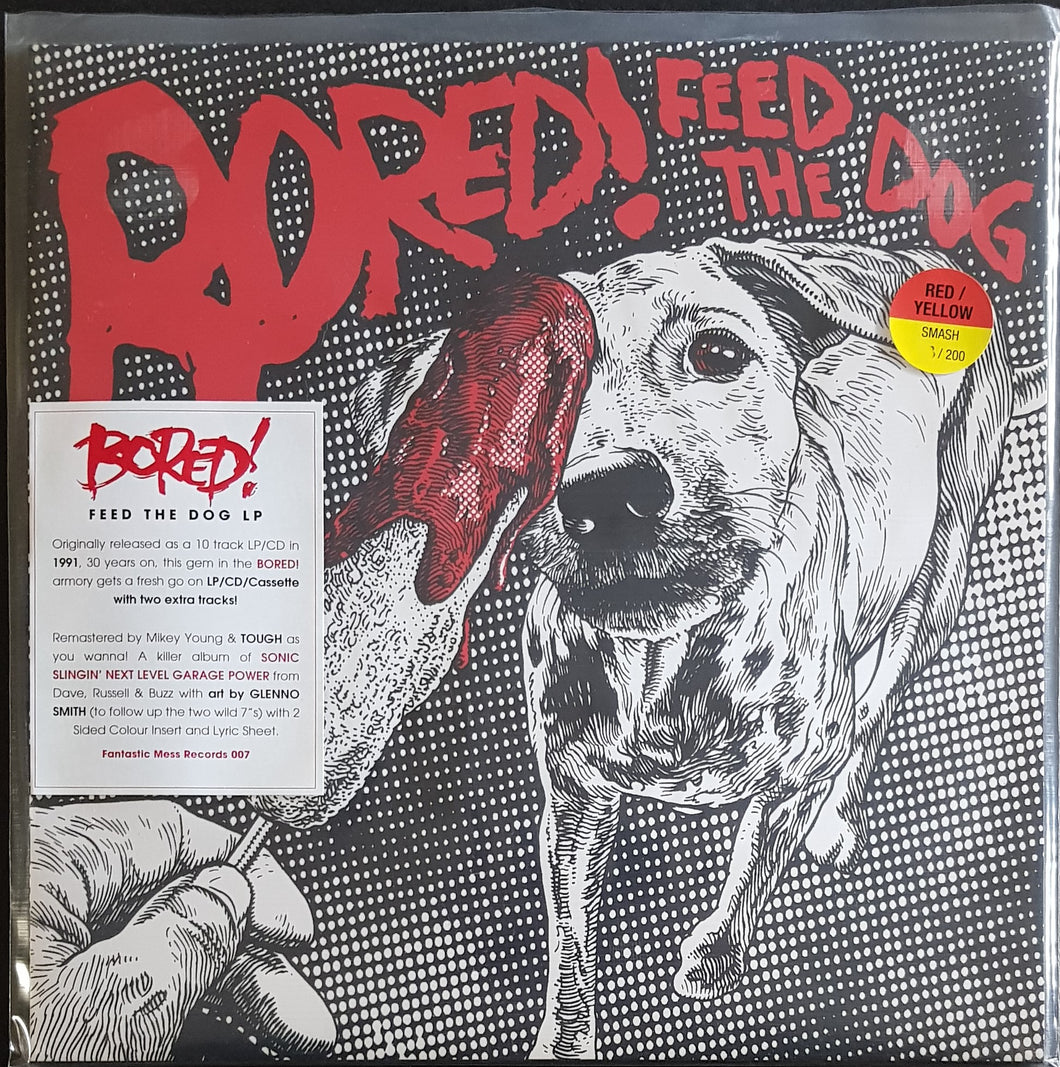 Bored! - Feed The Dog - Red / Yellow Smash Vinyl