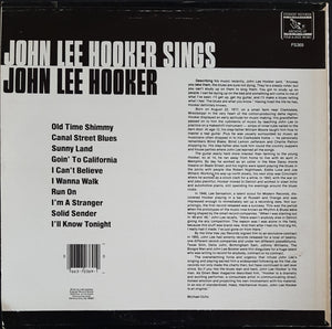 Hooker, John Lee - Sings John Lee Hooker