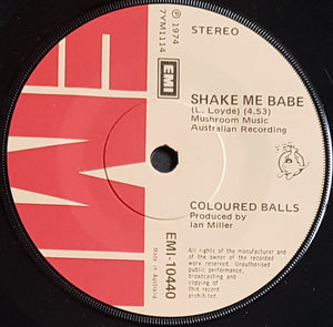 Coloured Balls - Love You Babe / Shake Me Babe