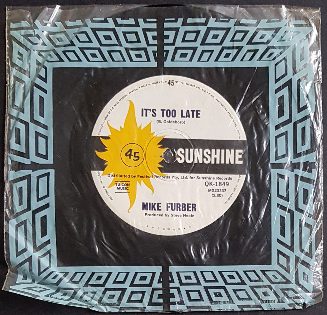 Mike Furber - It's Too Late / I'm So Glad