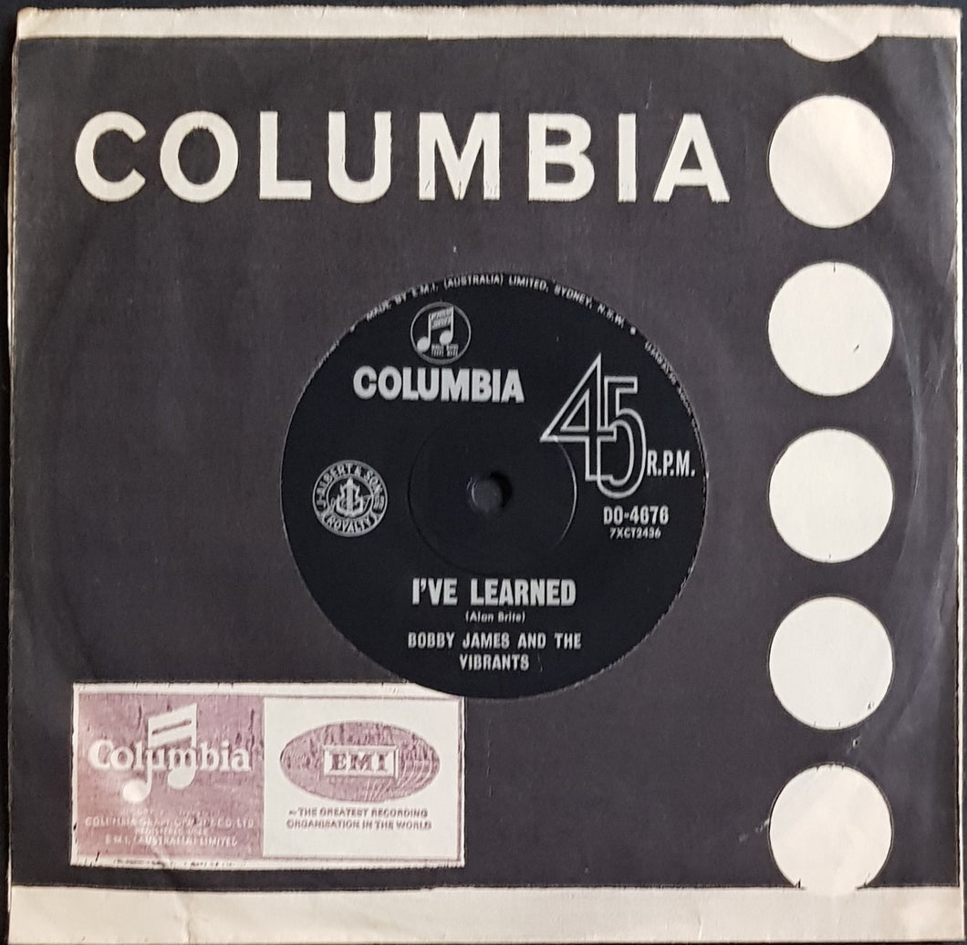 Bobby James And The Vibrants - I've Learned / Almost Eighteen