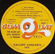 Load image into Gallery viewer, Alan Lee Jazz Quartet &amp; Friends - Gallery Concerts 1973
