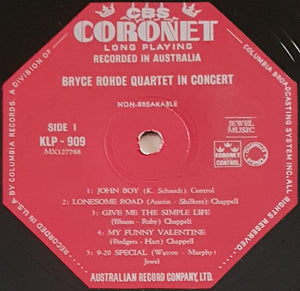 Bryce Rohde - Bryce Rohde Quartet In Concert