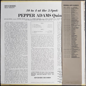 Adams, Pepper- 10 To 4 At The 5-Spot
