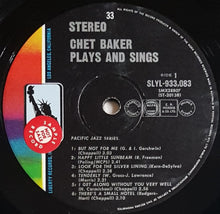 Load image into Gallery viewer, Baker, Chet- Plays And Sings