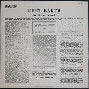 Baker, Chet- In New York