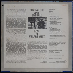 Ron Carter And Jim Hall- Live At Village West