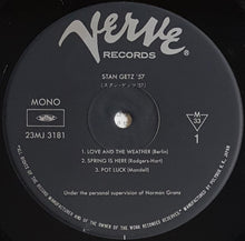 Load image into Gallery viewer, Stan Getz- Stan Getz &#39;57