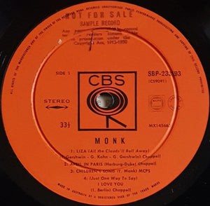 Thelonious Monk- Monk.