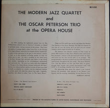 Load image into Gallery viewer, Modern Jazz Quartet And The Oscar Peterson Trio - At The Opera House