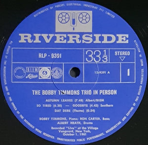 Timmons, Bobby- TRIO - In Person
