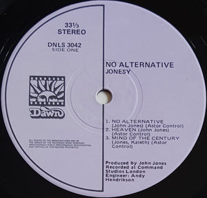 Jonesy - No Alternative