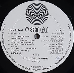 Patto - Hold Your Fire
