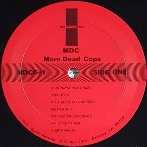 MDC - More Dead Cops 1981-1987