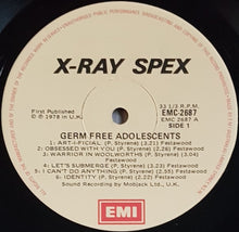 Load image into Gallery viewer, X-Ray Spex - Germfree Adolescents