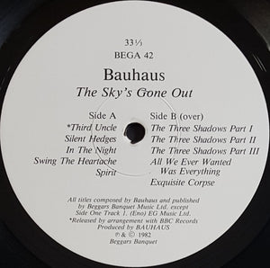 Bauhaus - The Sky's Gone Out
