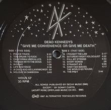 Load image into Gallery viewer, Dead Kennedys - Give Me Convenience Or Give Me Death
