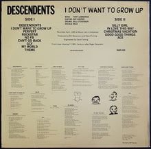 Load image into Gallery viewer, Descendents - I Don&#39;t Want To Grow Up