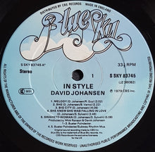 Load image into Gallery viewer, Johansen, David (New York Dolls)- In Style