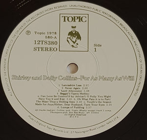 Collins, Shirley & Dolly - For As Many As Will