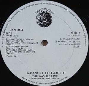 The Way We Live - A Candle For Judith