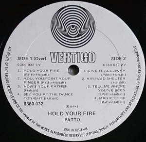 Patto - Hold Your Fire