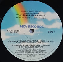 Load image into Gallery viewer, Henry Mancini - The Glass Menagerie - Motion Picture Soundtrack
