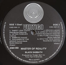 Load image into Gallery viewer, Black Sabbath - Master Of Reality