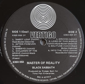 Black Sabbath - Master Of Reality
