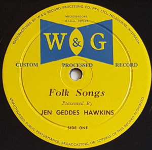 Hawkins, Jen Geddes - Folk Songs Presented By Jen Geddes Hawkins