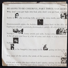 Load image into Gallery viewer, Ian Dury - Reasons To Be Cheerful, Part 3
