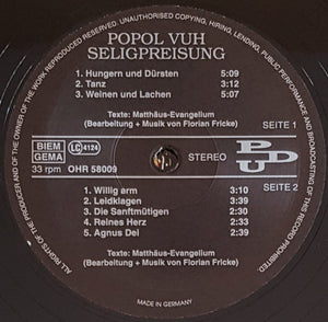 Popol Vuh - Seligpreisungen