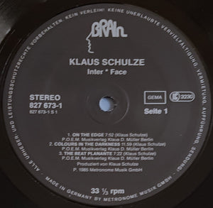 Klaus Schulze - Inter * Face
