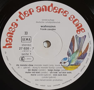 Zander, Frank - Wahnsinn