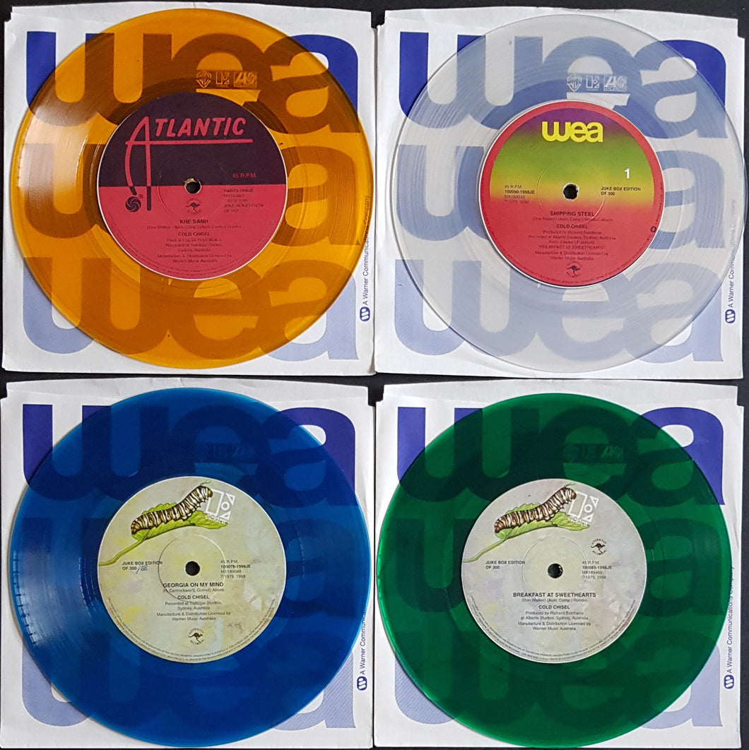 Cold Chisel - 1998 Juke Box Edition of 4 Coloured Vinyl 45s