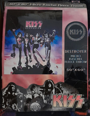 Kiss- Destroyer Micro Rachel Fleece Throw