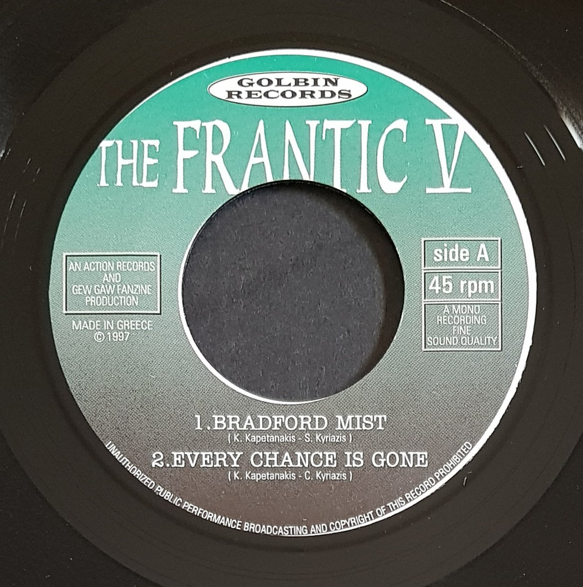 Frantic V - In The Bradford Mist! – Vicious Sloth Collectables