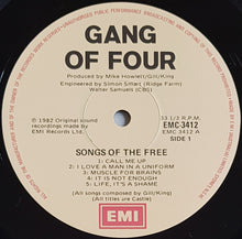 Load image into Gallery viewer, Gang Of Four - Songs Of The Free