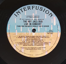 Load image into Gallery viewer, Judith Durham- The Hot Jazz Duo Live In Concert