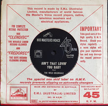 Load image into Gallery viewer, Wild Colonials - Ain't That Lovin' You Baby / Roses Are Red