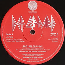 Load image into Gallery viewer, Def Leppard - Too Late For Love